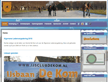 Tablet Screenshot of ijsclubdekom.nl